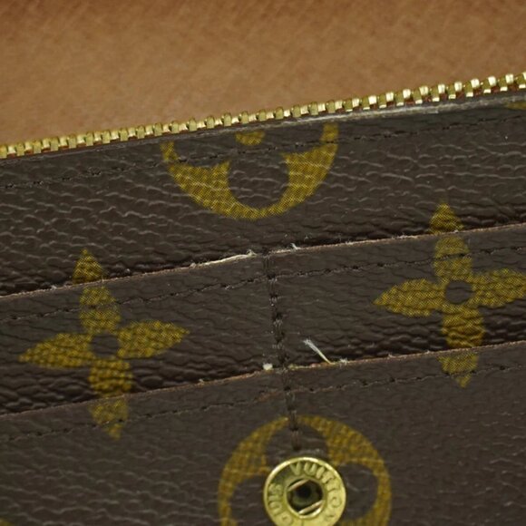 Louis Vuitton Portefeuille Sarah M61734 Monogram Canvas Long Wallet Brown - Picture 5 of 10